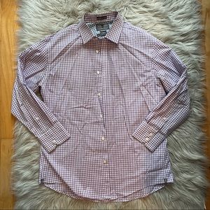 Black Brown 1826 Purple Gingham Dress Shirt